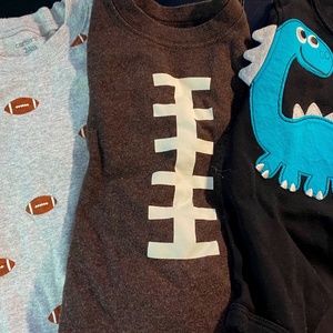 3 Boys Onsies - Football and Dinosaurs